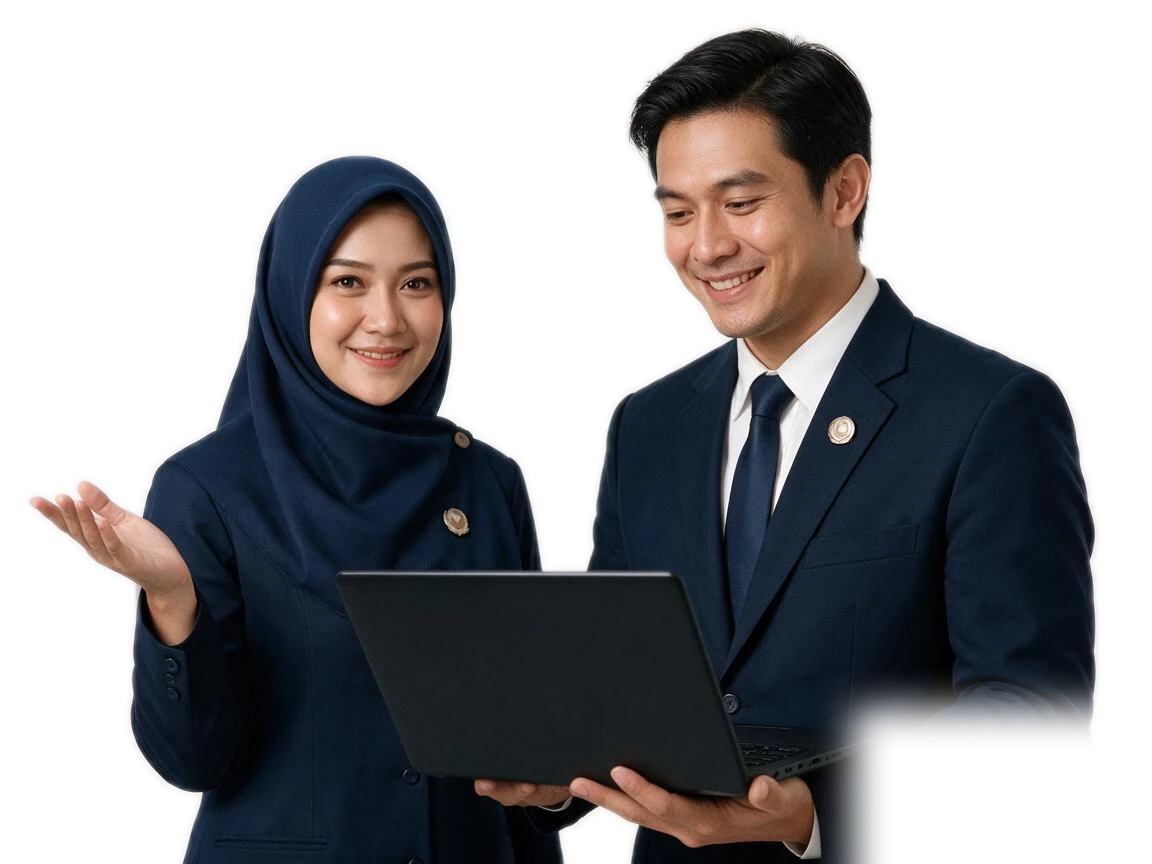 Tim Kiata mendemokan aplikasi